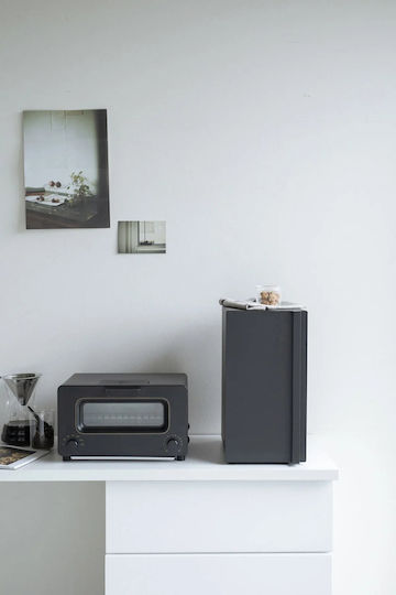 Yamazaki Tower Slim BK Кутия за хляб Метал Черна 22x34.5x41см