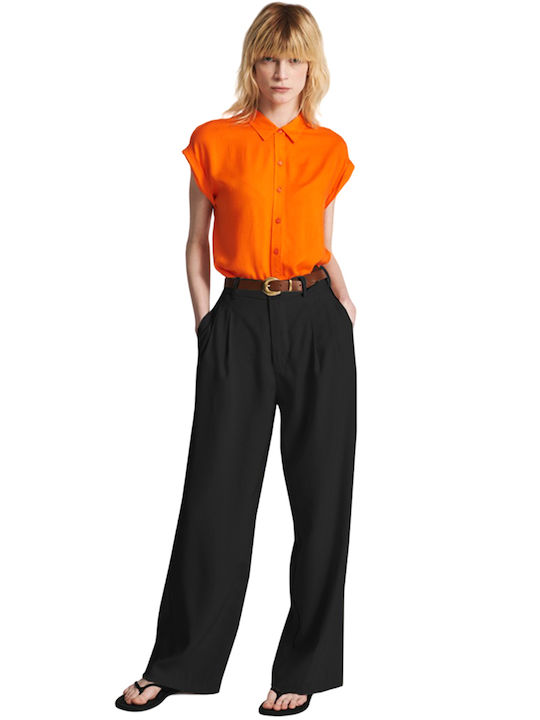 Staff Marina Women's Fabric Trousers Black