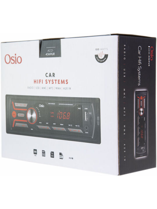 Osio Auto-Audiosystem 1DIN (USB)