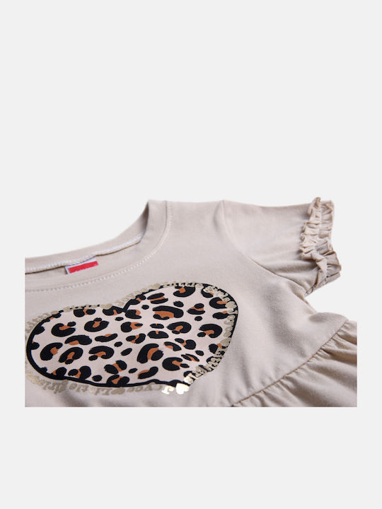 Rochie pentru Copii Mâneca scurta Maro