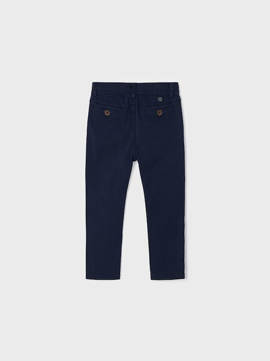 Mayoral Boys Fabric Chino Trouser Navy Blue