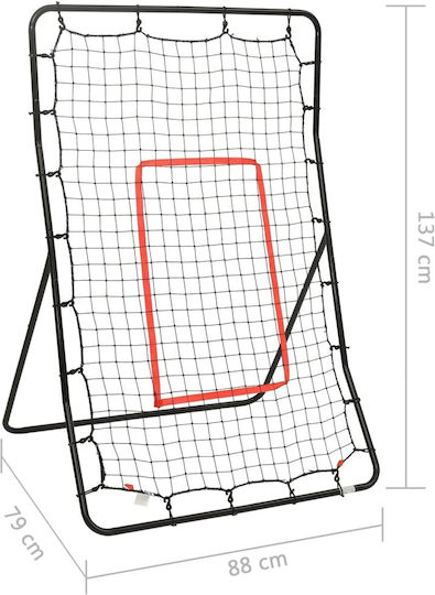 vidaXL Plasă Recuperare Mingi pentru Antrenament Fotbal 88x79x137cm