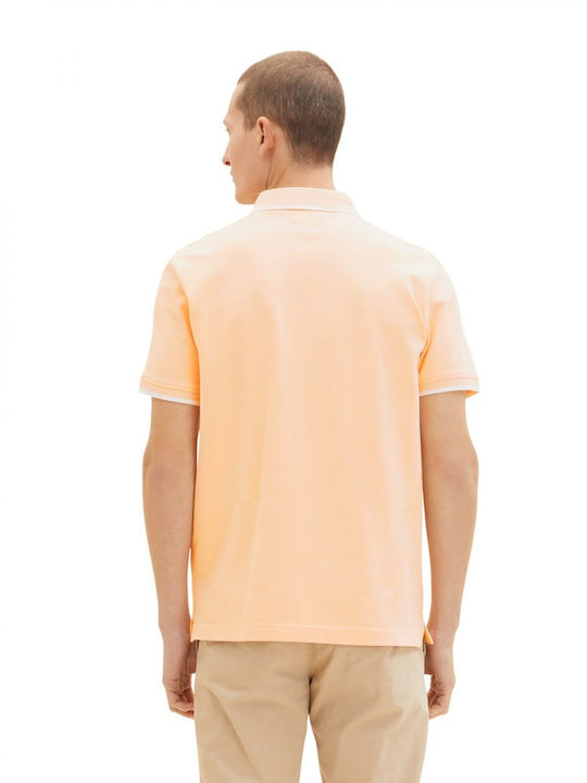 Tom Tailor Men's Short Sleeve Blouse Polo Orange