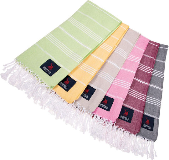 Greenwich Polo Club Strandtuch Pareo Gray mit Fransen 180x80cm.