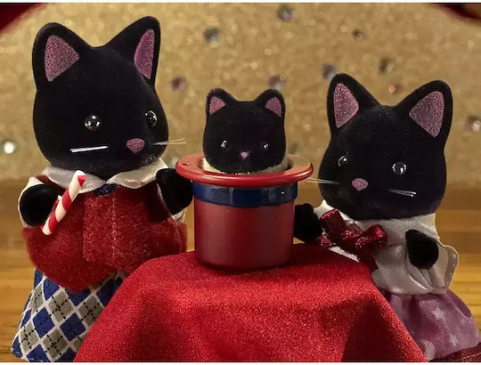 Epoch Toys Midnight Cat Family Sylvanian Families For 3+ Years (Miscellaneous Designs)