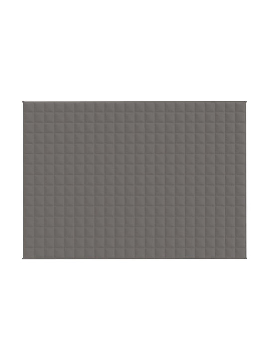 vidaXL Blanket Gravity Velvet Single 155x220cm Gray