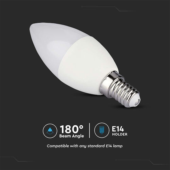 V-TAC Bec Smart LED 4.8W pentru Dulie E14 RGB 470lm Reglabil în intensitate