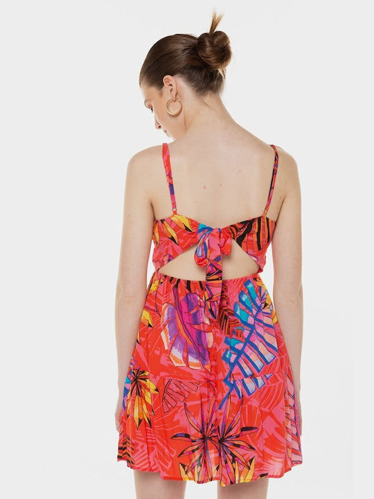 Desigual Hossegor Sommer Mini Kleid Rot