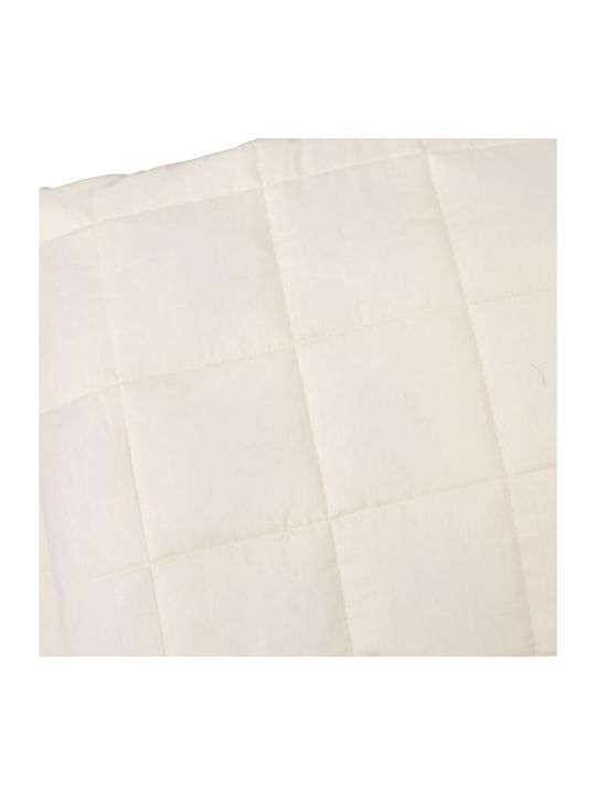 vidaXL Schwerkraftdecke Übergröße 220x235cm Hellcreme