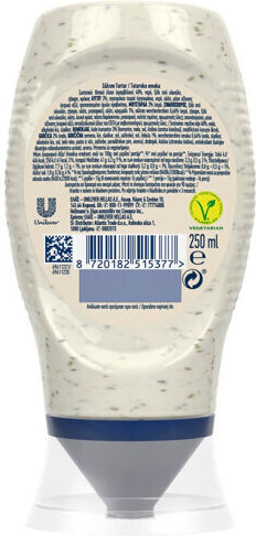 Hellmann's Tartar Sauce 250ml