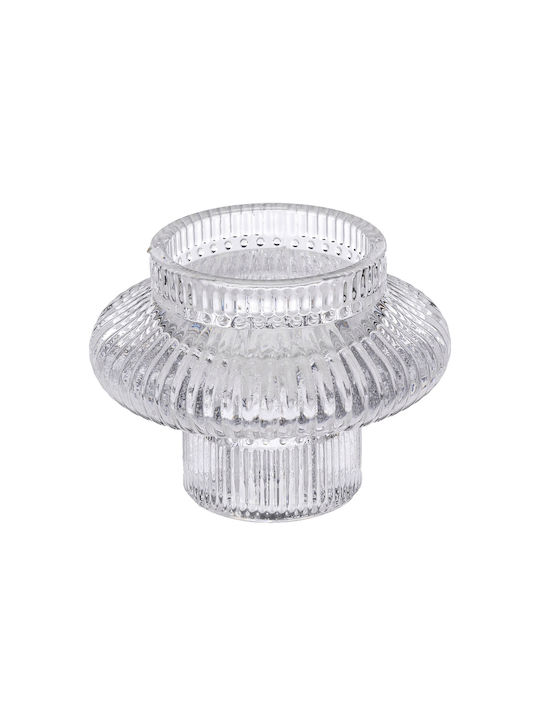A-s Candle Set of Candle Holders Glass 8x8x6cm 3pcs