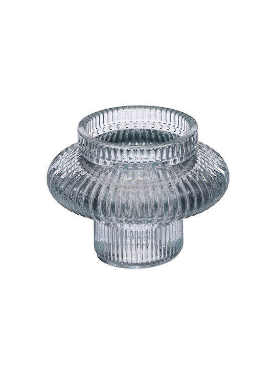 A-s Candle Set of Candle Holders Glass 8x8x6cm 3pcs