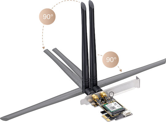 Cudy Wireless Card Wi‑Fi 6 (5400Mbps) PCI-e Card
