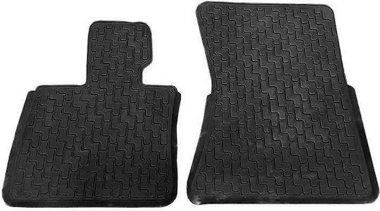 Set of Front and Rear Mats 6pcs Tray Type for BMW X5 / X6 Black