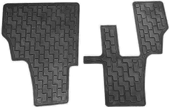 Set of Front and Rear Mats 6pcs Tray Type for BMW X5 / X6 Black