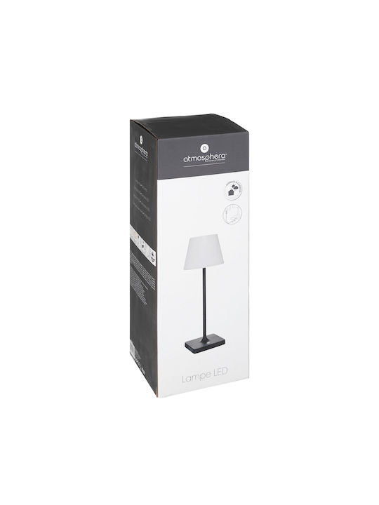 Atmosphera Rony Επιτραπέζιo Φωτιστικό LED Εξωτερικού Χώρου με Θερμό Λευκό Φως IP44 Λευκό