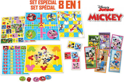 Educa Επιτραπέζιο Παιχνίδι Set 8 in 1 Mickey and Friends για 1-6 Παίκτες 3+ Ετών