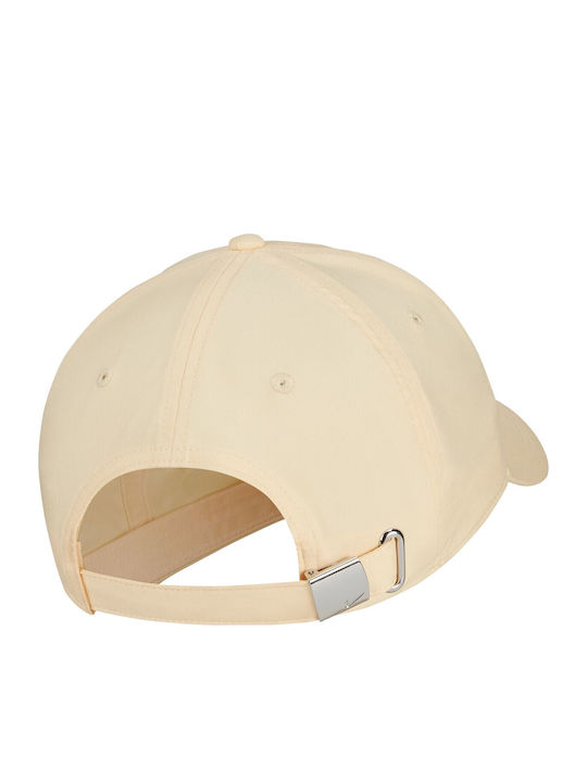 Nike Metal Swoosh Cap Jockey Pale Vanilla / Metallic Silver 943092-294 Nike Metal Swoosh Cap Jockey Pale Vanilla / Metallic Silver 943092-294
