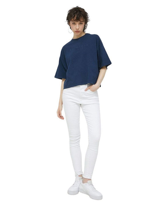 Superdry Damen Oversized T-shirt Marineblau