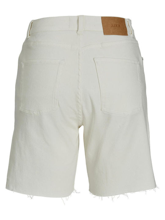 Damen Bermuda Jean Weiß