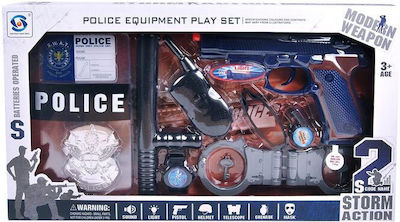 Aria Trade Role Play Toy Police Accessories for 3+ Years Old 10pcs