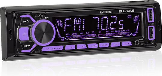 Blow Ραδιόφωνο Αυτοκινήτου 1 DIN (Bluetooth/USB)