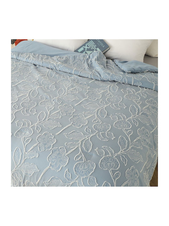 Melinen Ariel Coverlet Queen Size from Polyester Light Blue 220x240cm