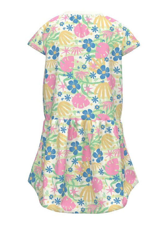 Rochie pentru Copii Mâneca scurta Floral Multicolor