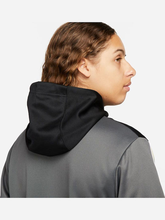 Men's Cardigan with Hood Gray