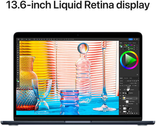 Apple MacBook Air 13.6" (2022) IPS Retina Display (M2-8-Core/8GB/512GB SSD/10-Core GPU) Midnight (US Keyboard)