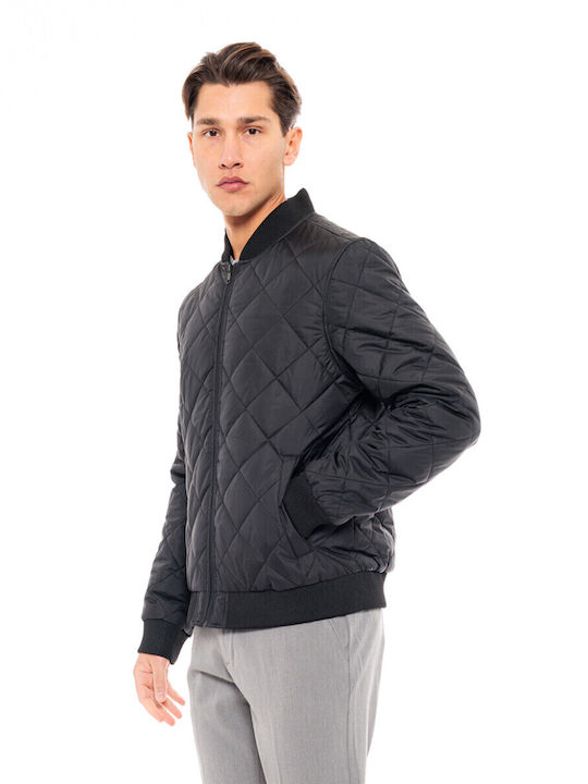 Biston Herren Winter Jacke Bomber Schwarz