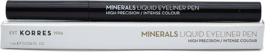 Korres Minerals Liquid Waterproof Pen Eye Liner 1ml