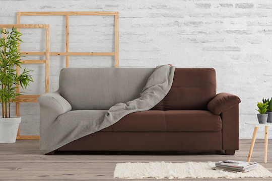 Mc Decor Delos Elastische Abdeckung für Zweisitziges Sofa Red 130εκ. 1Stück MCL.EL.DHLOS.D KOKKINO