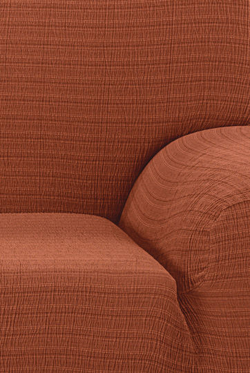 Mc Decor Akari Elastische Abdeckung für Dreisitziges Sofa Orange 170εκ. 1Stück MCL.EL.AKARI.TR-PORTOKALI