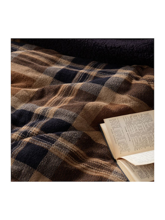 Nima Duvet Cover Single 160x220cm Madum Brown 200 GSMGsm 11.5 togs Togs