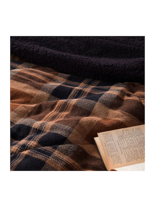 Nima Duvet Cover Single 160x220cm Madum Brown 200 GSMGsm 11.5 togs Togs