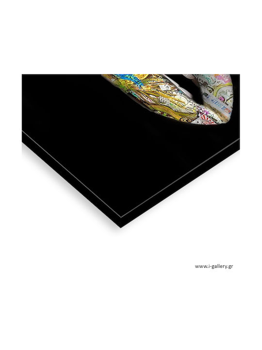 Graffiti Lips Painting on Canvas 35x50cm