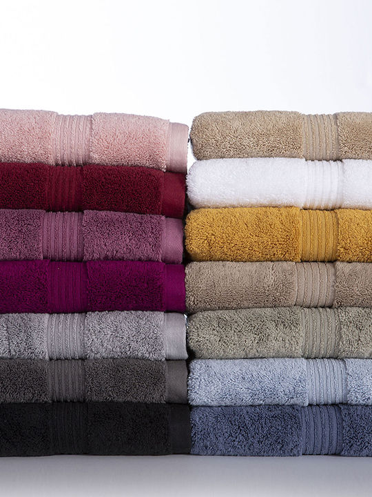 Nef-Nef Homeware Bath Towel Aegean 80x160cm Anthracite Weight 705gr/m²