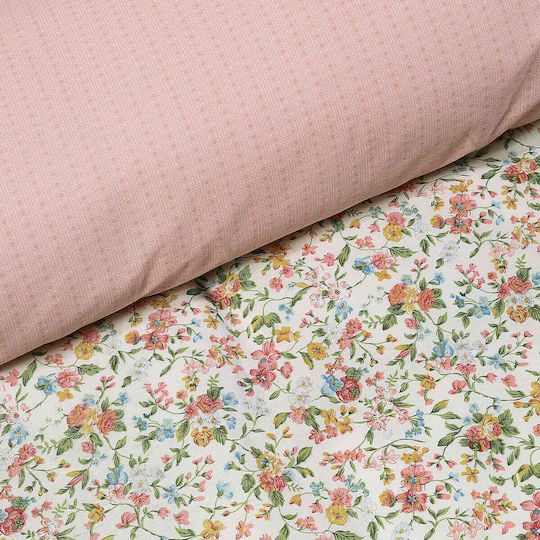 Das Home 5403 Покривало Единично от Памук & Полиестер Cream / Green 160x240см