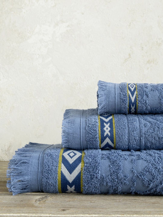 Nima Bath Towel Marise 31677 70x140cm. Denim Blue Weight 480gr/m²