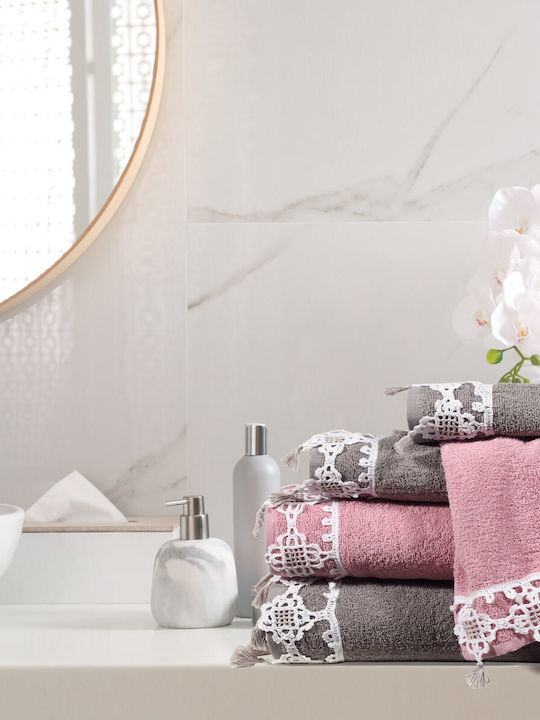 Das Home Bath Towel Set 3pcs 0446 Lilac Weight 500gr/m²