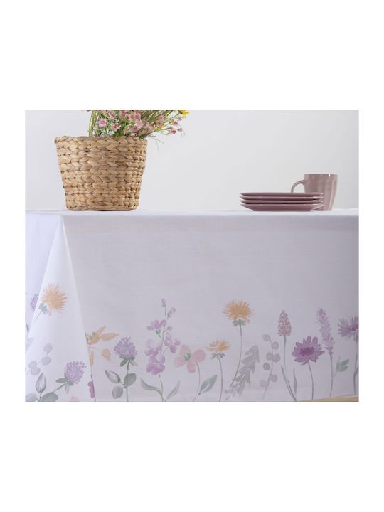 Nef-Nef Homeware Tablecloth Cotton Merida White 140x180cm 032729