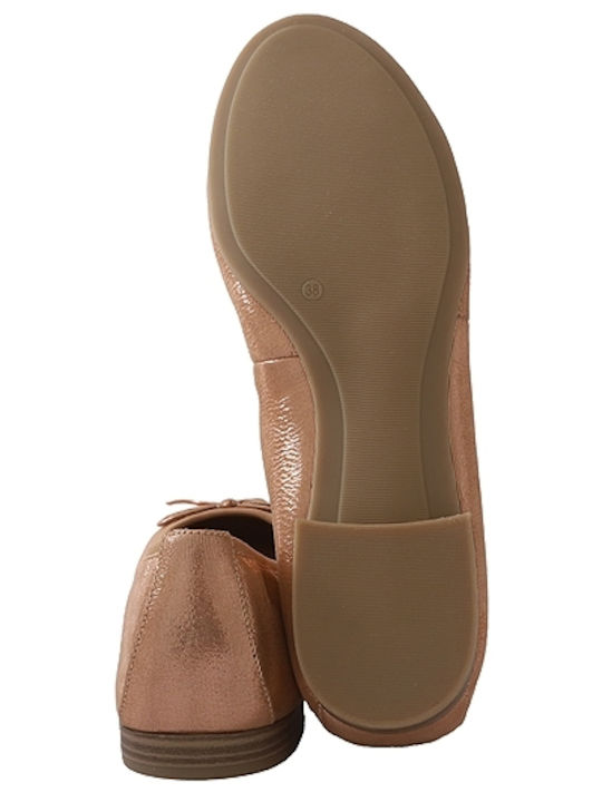 Tamaris Women's Ballerina Shoes In Gold Colour