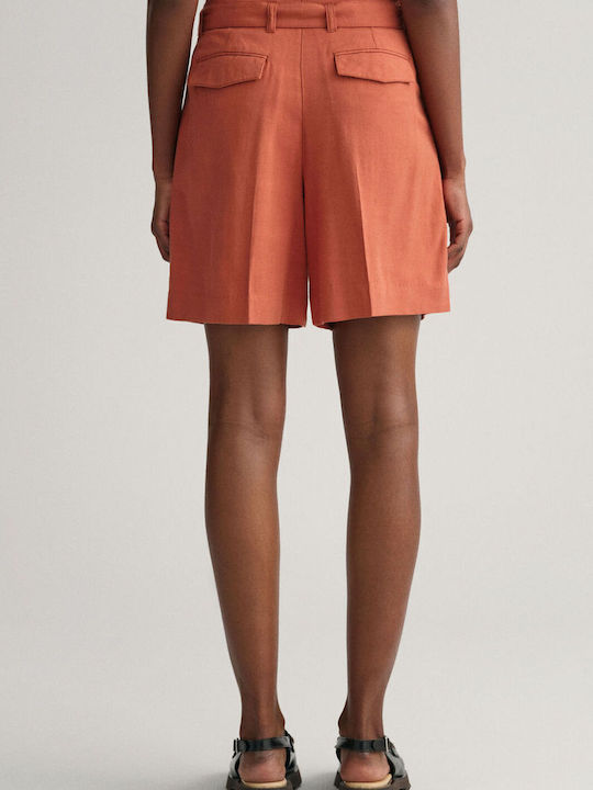 Gant Women's High Waist Orange Shorts