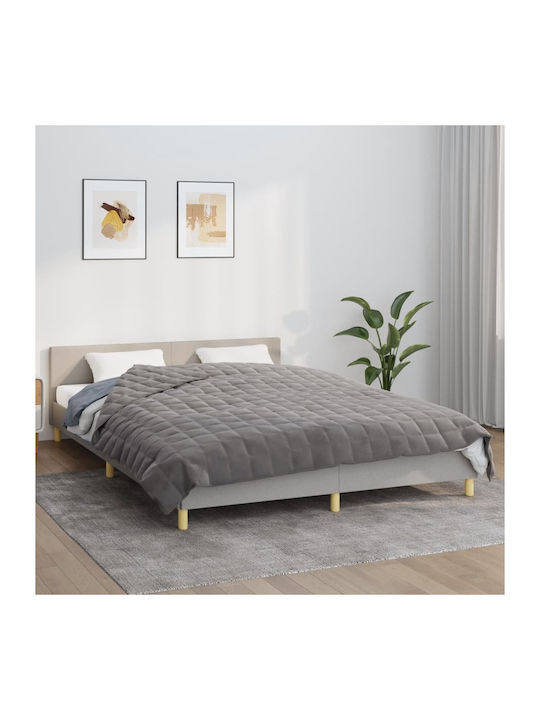 vidaXL Blanket Gravity Acrylic Double 200x220cm Gray