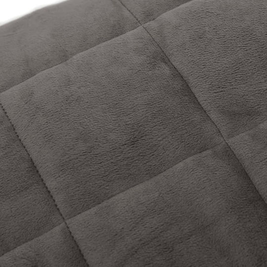 vidaXL vidaXL Schwerkraftdecke Samtige Couch 138x200cm Grau