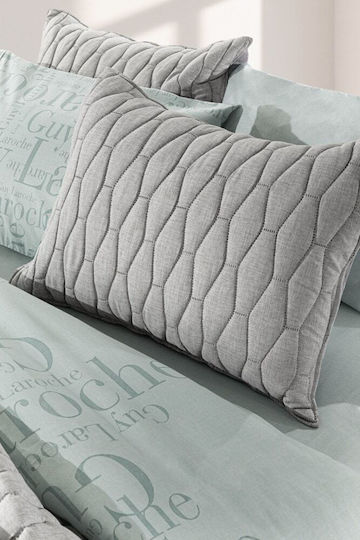 Guy Laroche Diamante Σετ Κουβερλί Υπέρδιπλο Microfiber Gray 220x240cm 2τμχ