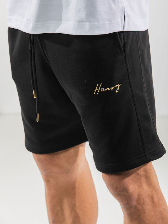 Men's Athletic Shorts Black / Gold calligraphy
