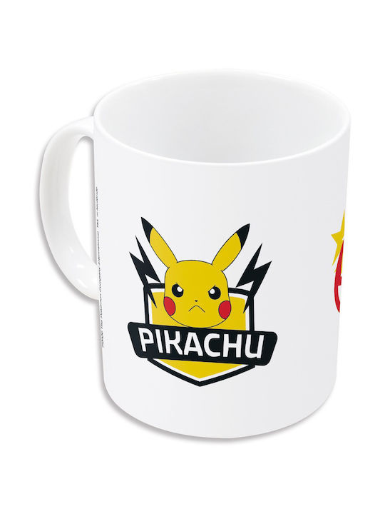 Stor Pokemon - Pikachu & Pokéball Ceramic Cup White 325ml