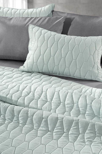 Guy Laroche Diamante Σετ Κουβερλί Μονό Microfiber Ocean 160x240cm 2τμχ